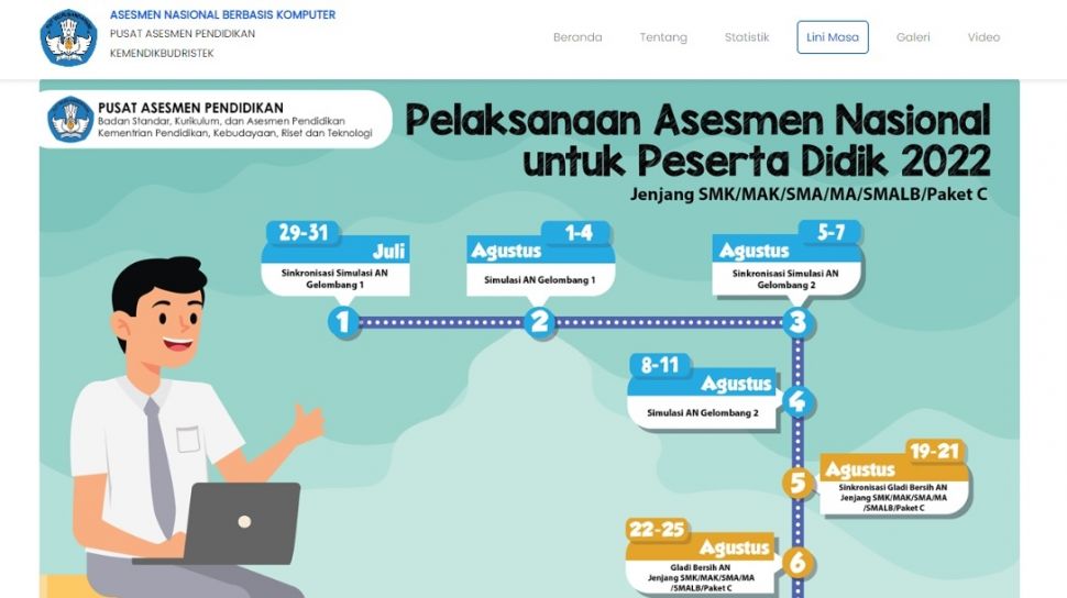 PELAKSANAAN UTAMA ANBK SMA/SMK/SMALB/Paket C Sederajat 2022